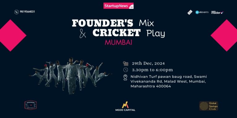 Founder’s Mix & Cricket Play | Mumbai | December 29