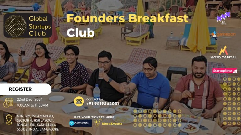 Founders Breakfast Club | Bengaluru | December 22